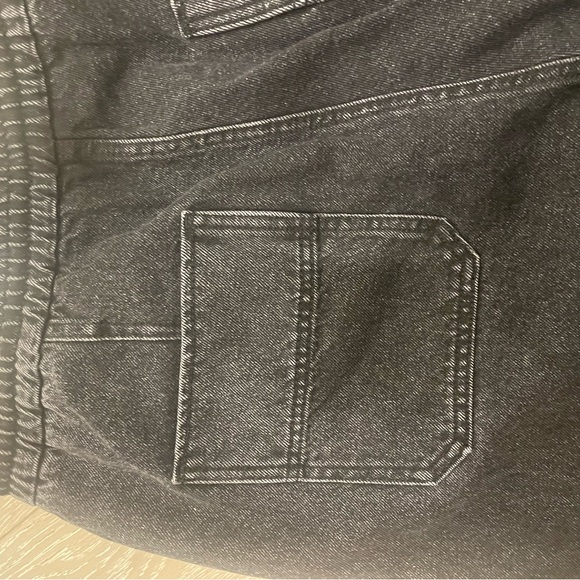 NWT Juun.J Wide Leg Drawstring Jeans Black Sz 48 (38 US) - Picture 9 of 10